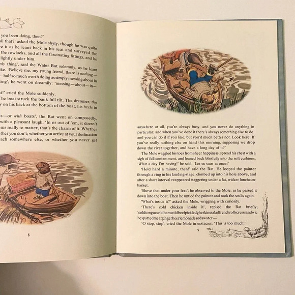 Vintage 1983 Tales From The Wind In The Willow The River Bank Kenneth Grahame - Picture 9 of 13